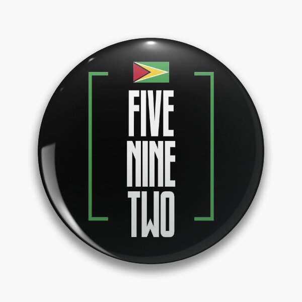 Item preview, Guyana Area Code Five Nine Two 592 Guyanese Flag designed and sold by Uppercase Tees.