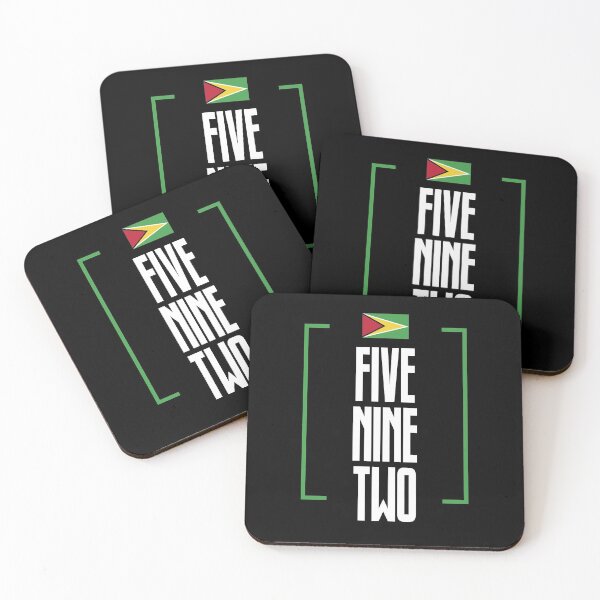 Item preview, Guyana Area Code Five Nine Two 592 Guyanese Flag designed and sold by Uppercase Tees.