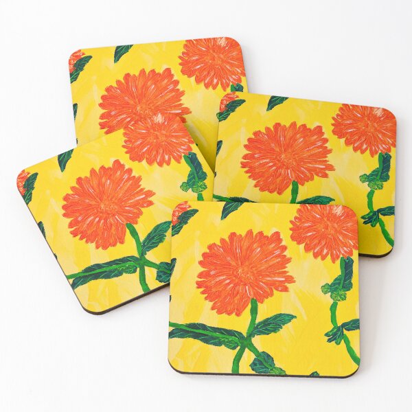Item preview, Orange daisies sunshine  designed and sold by Ruth Breen Artwork .