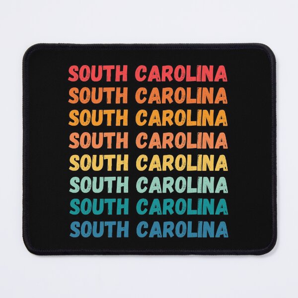 Item preview, SOUTH CAROLINA - repeated retro vintage sunset colors with a distressed design effect Graphic T-Shirt | Essential T-shirt designed and sold by printdot.
