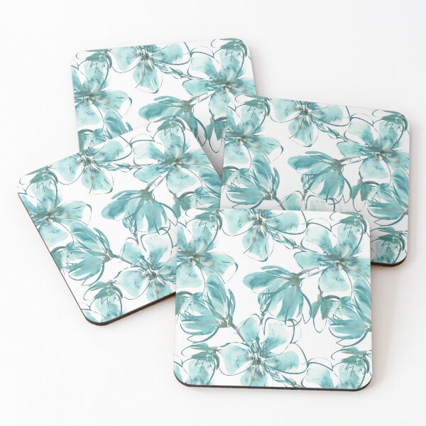 Item preview, Magnificent Magnolias Mixed Media in Teal designed and sold by OByD.