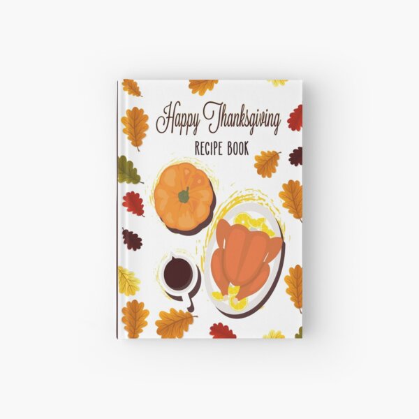 Recipe Book Blank Pumpkins Themed  Hardcover Journal for Sale by spaceopy