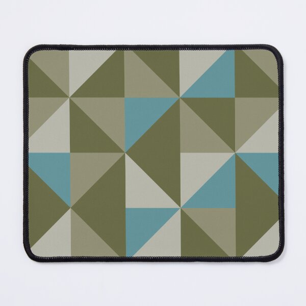 Item preview, Triangles in OIive Green designed and sold by latheandquill.