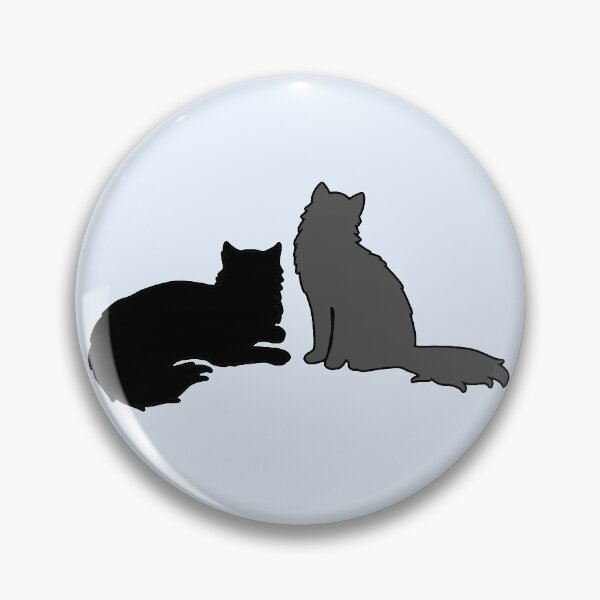Item preview, Bree & Sel Looking At You (Black & Grey Cats) designed and sold by andmarstan.