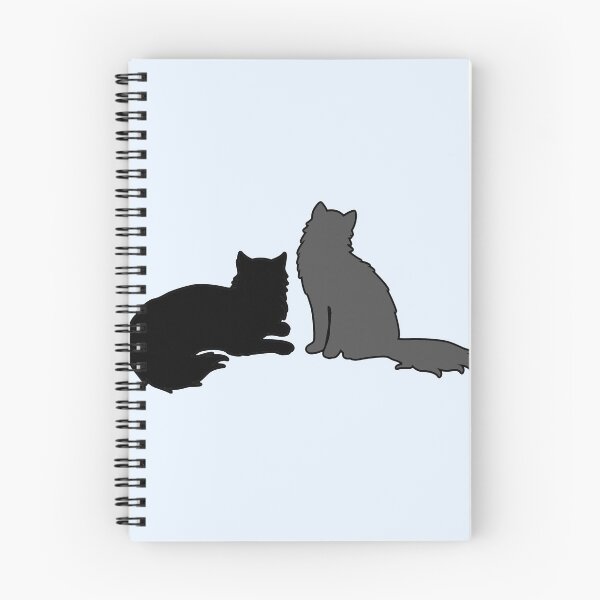 Item preview, Bree & Sel Looking At You (Black & Grey Cats) designed and sold by andmarstan.