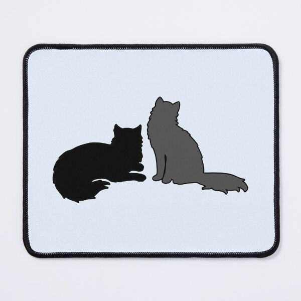Item preview, Bree & Sel Looking At You (Black & Grey Cats) designed and sold by andmarstan.
