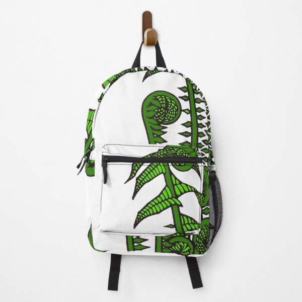 Item preview, Fern, Fiddle head fern woodcut Vintage illustration colorized designed and sold by blackdogshop.