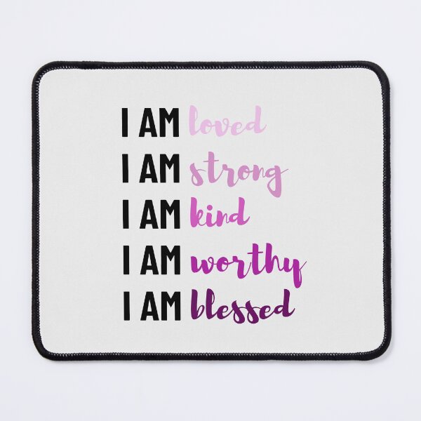 Item preview, Pink Positive Affirmation Self Care Confidence Design designed and sold by HappyClover.