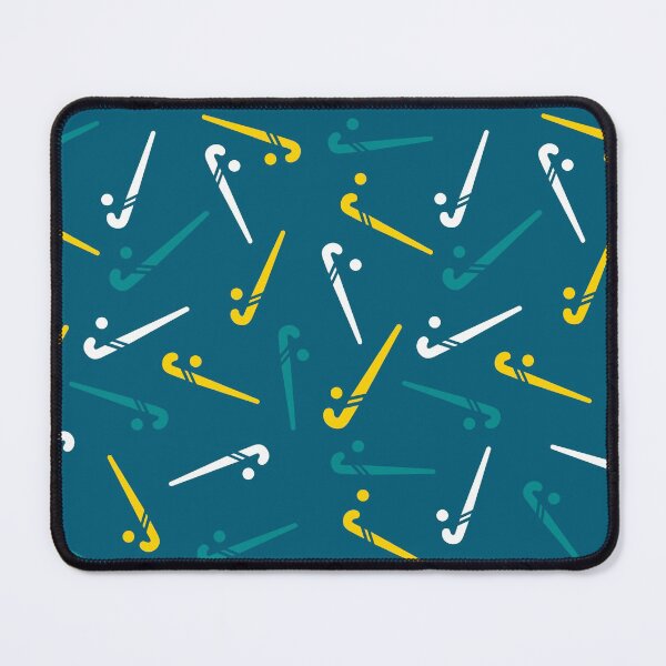 Item preview, Hockey stick turquoise and yellow designed and sold by hookfreaks.