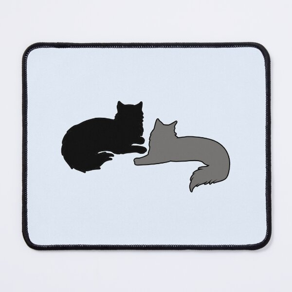 Item preview, Bree & Sel Lounging Around (Black & Grey Cats) designed and sold by andmarstan.