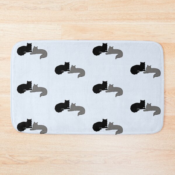 Item preview, Bree & Sel Lounging Around (Black & Grey Cats) designed and sold by andmarstan.