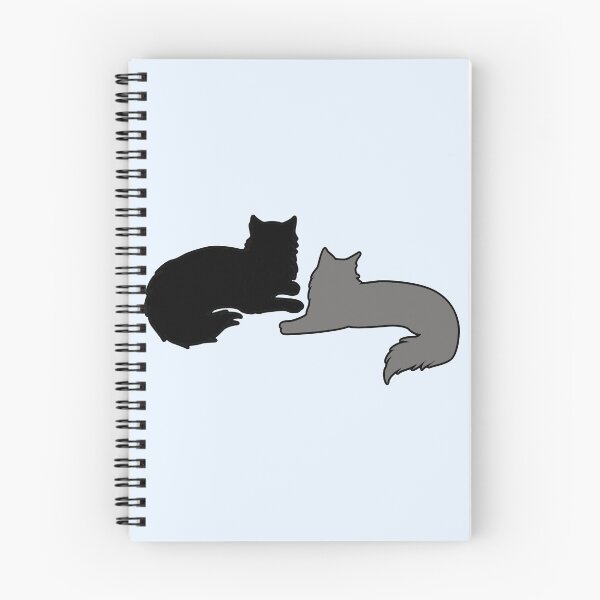 Item preview, Bree & Sel Lounging Around (Black & Grey Cats) designed and sold by andmarstan.