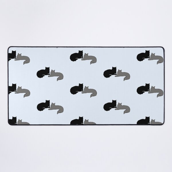 Item preview, Bree & Sel Lounging Around (Black & Grey Cats) designed and sold by andmarstan.