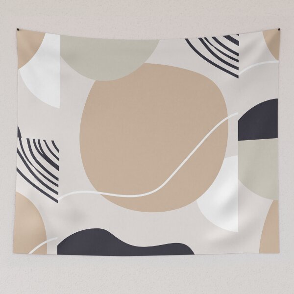 Item preview, Boho aesthetic abstract pattern -- pastel brown and grey designed and sold by MagicStrawberry.