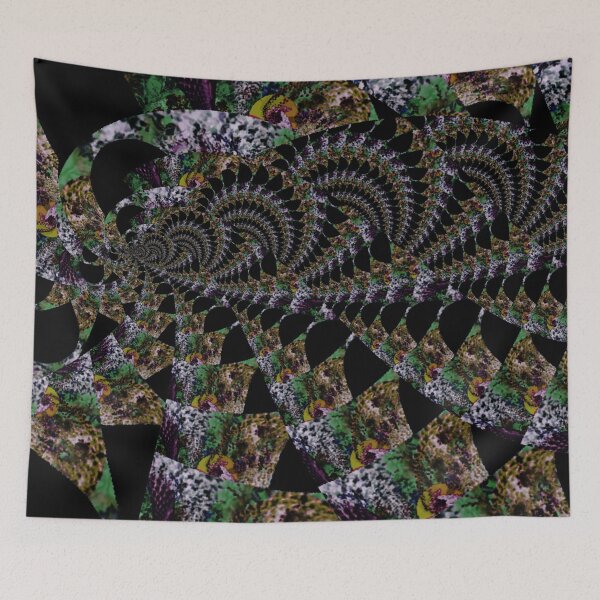 Item preview, 'Cellia (Jungle Black)'-V.2 Psychedelic/ Animalia fractal wave pattern Digital Painting by The Raumier  designed and sold by N-W-T-S-I-O.