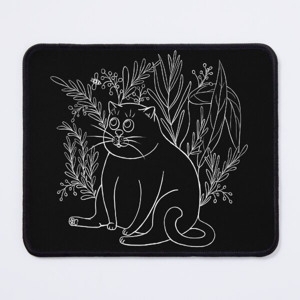 Item preview, Cute Fat Cat In The Field Line Art designed and sold by Kraina.