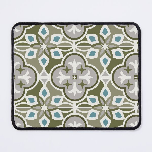 Item preview, Moroccan Tiles - Olive Green designed and sold by latheandquill.