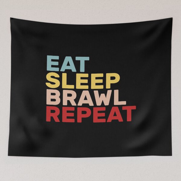 Item preview,  RETRO  Eat Sleep Brawl Repeat 2021 : gift for girl-gift for mom - gift for sister designed and sold by charaf19.