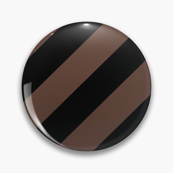 Item preview, Medium Brown and Black Diagonal Stripe Pattern Pantone 2022 Trending Summer Color - Hue - Shade - Colour Downtown Brown 19-1223 designed and sold by ColorOfTheYears.