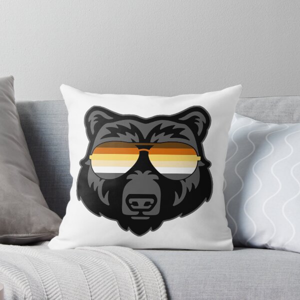 Item preview, Gay Bear wearing Bear Pride Flag Sunglasses designed and sold by Thelittlelord.