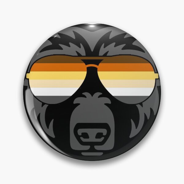 Item preview, Gay Bear wearing Bear Pride Flag Sunglasses designed and sold by Thelittlelord.