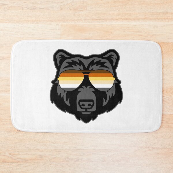 Item preview, Gay Bear wearing Bear Pride Flag Sunglasses designed and sold by Thelittlelord.