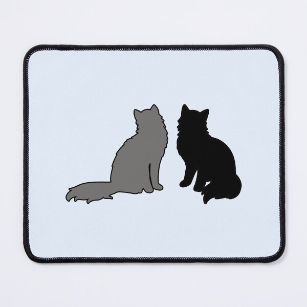 Item preview, Bree & Sel Twinning (Black & Grey Cats) designed and sold by andmarstan.