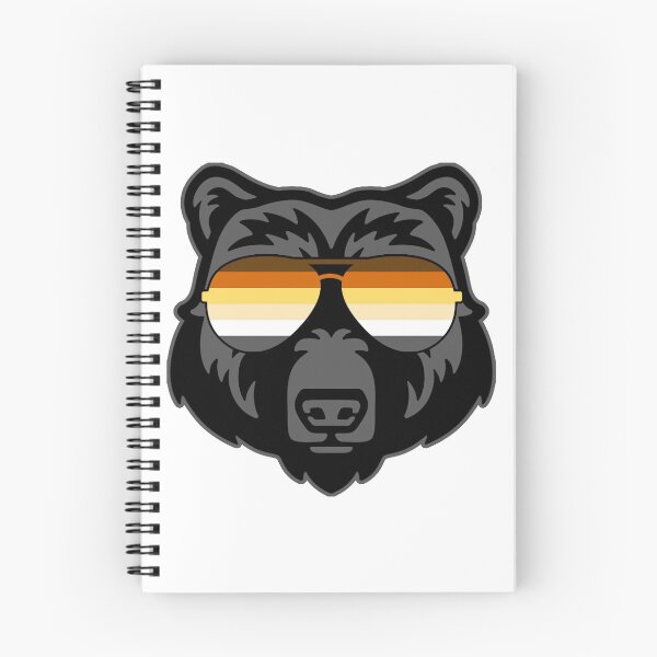 Item preview, Gay Bear wearing Bear Pride Flag Sunglasses designed and sold by Thelittlelord.
