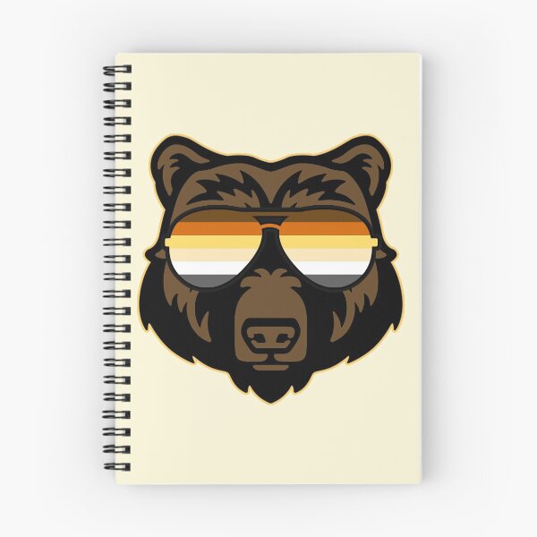 Item preview, Gay Bear wearing Bear Pride Flag Sunglasses designed and sold by Thelittlelord.