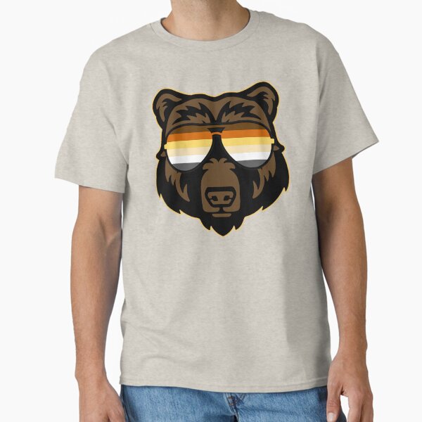 Item preview, Gay Bear wearing Bear Pride Flag Sunglasses designed and sold by Thelittlelord.