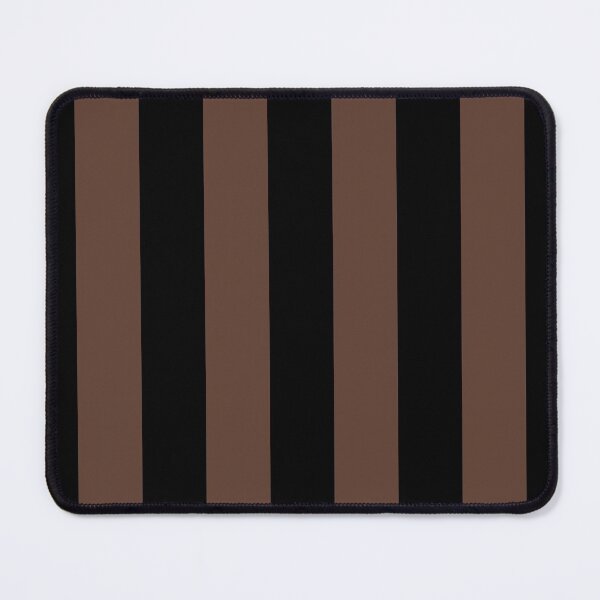 Artikelvorschau, Mittelbraunes und schwarzes vertikales Streifenmuster Pantone 2022 Trending Summer Color - Hue - Shade - Colour Downtown Brown 19-1223 entworfen und verkauft von ColorOfTheYears.