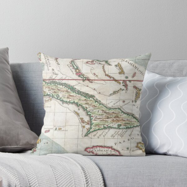 Item preview, Vintage Map of Cuba and Jamaica (1763) designed and sold by BravuraMedia.