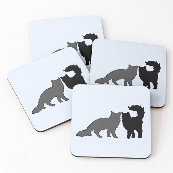 Item preview, Bree & Sel Feeling Spicy (Black & Grey Cats) designed and sold by andmarstan.