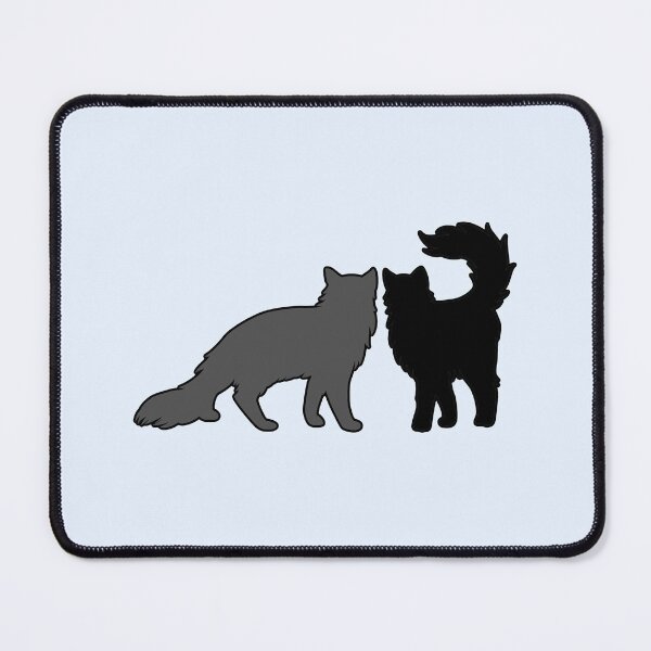 Item preview, Bree & Sel Feeling Spicy (Black & Grey Cats) designed and sold by andmarstan.
