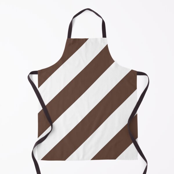 Item preview, Medium Brown and White Diagonal Stripe Pattern Pantone 2022 Trending Summer Color - Hue - Shade - Colour Downtown Brown 19-1223 designed and sold by ColorOfTheYears.