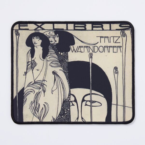 Item preview, Koloman Moser Exlibris Fritz Waerndorfer ca1903 designed and sold by wetdryvac.