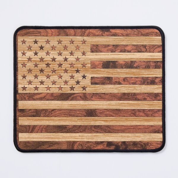 Item preview, US Flag Digital Wood Veneer Print designed and sold by Garaga.