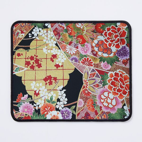 Item preview, ANTIQUE JAPANESE FLOWERS Pink White Jasmines, Peonies Kimono Style Floral designed and sold by BulganLumini.