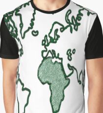 mapamundi áfrica minimalista Graphic T-Shirt