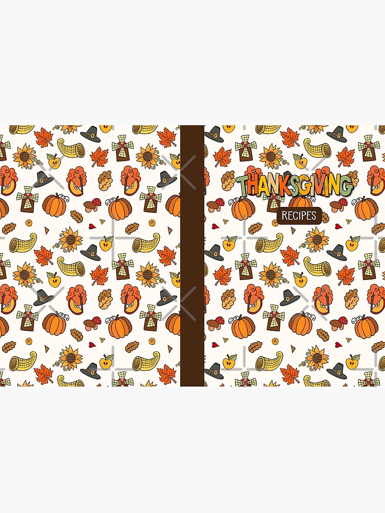 Recipe Book Blank Pumpkins Themed  Hardcover Journal for Sale by spaceopy