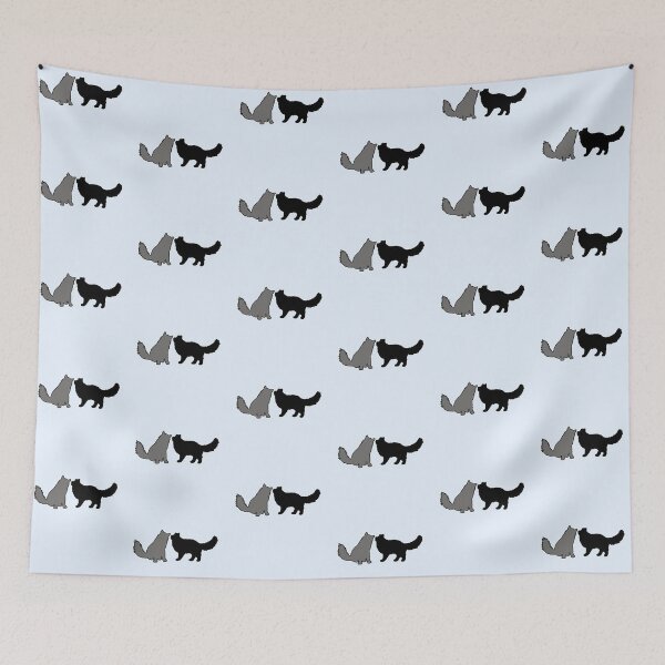 Item preview, Bree & Sel Telling Secrets (Black & Grey Cats) designed and sold by andmarstan.