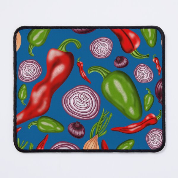 Item preview, Peppers and Onions Blue designed and sold by LadyTaneli.