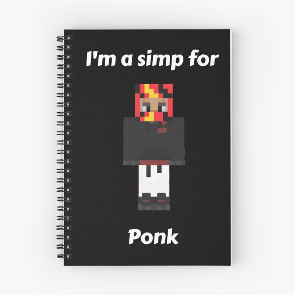 Item preview, I'm a simp for Ponk (Black Base) designed and sold by thecorvidking.