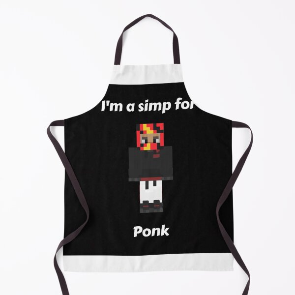 Item preview, I'm a simp for Ponk (Black Base) designed and sold by thecorvidking.