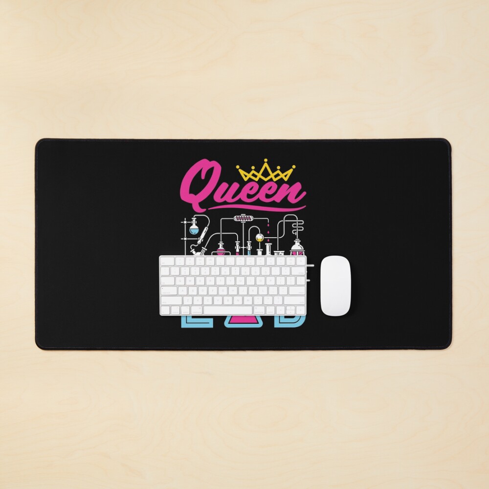 Queen of the Lab Laboratory Technician Scientist Women Girls Mouse Pad