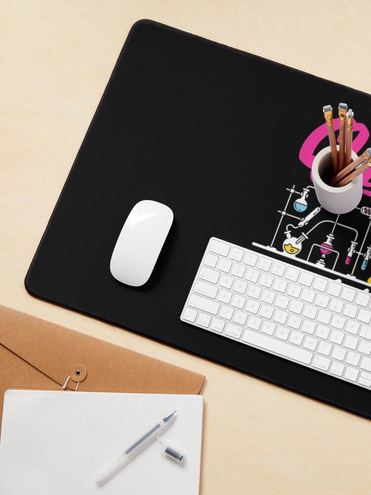 Alternate view of Queen of the Lab Laboratory Technician Scientist Women Girls Mouse Pad