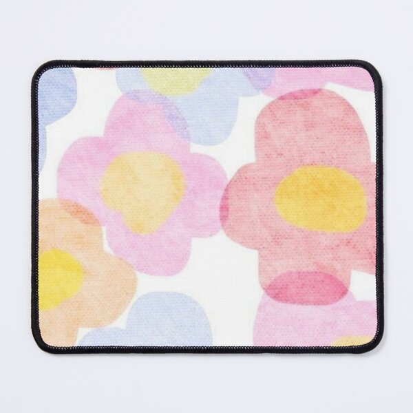 Item preview, Blue Pink Flowers Art designed and sold by BlackWidowShop.