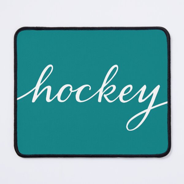 Item preview, Hockey lettering dark turquoise designed and sold by hookfreaks.