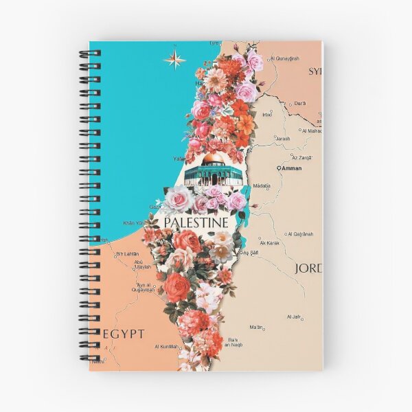 Item preview, Floral Roses Palestine Map Proud Palestinian Map Cities Al Quds Large City In Palestine County designed and sold by Dr.YesOrNo.