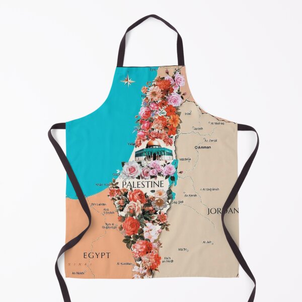 Item preview, Floral Roses Palestine Map Proud Palestinian Map Cities Al Quds Large City In Palestine County designed and sold by Dr.YesOrNo.